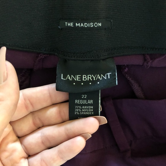 Lane Bryant The Madison purple pants size 22 - Picture 6 of 9